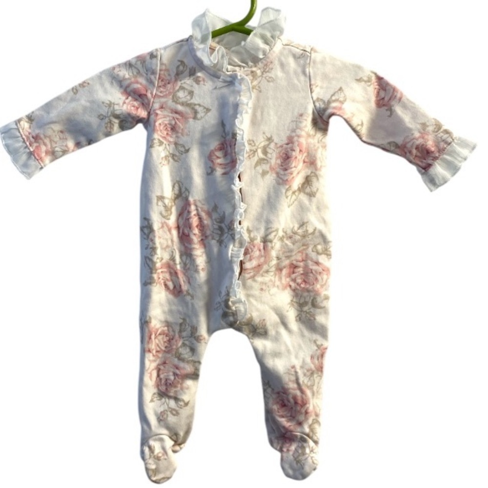 Miniclasix Pink Gray And White Sleeper 0-3 Months